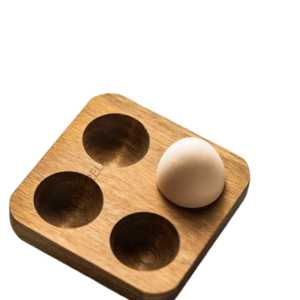 Porte Oeuf Bois 4 Trous
