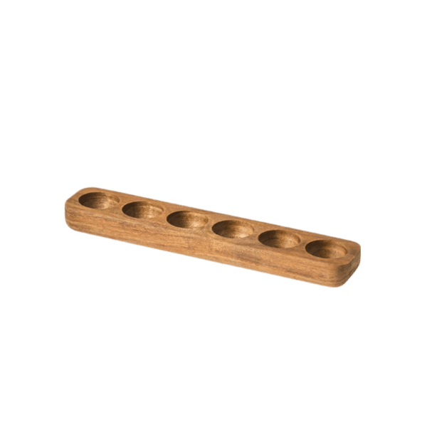 Porte Oeuf Bois 6 Trous