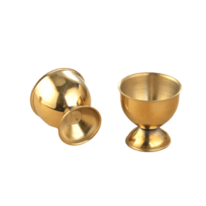 Coquetiers Métal Doré Lot de 4