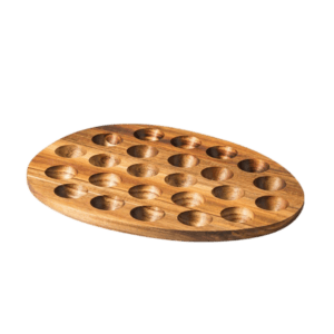 Porte Oeuf Bois 24 Trous