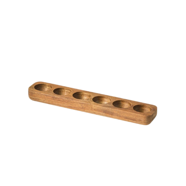 Porte Oeuf Bois 6 Trous