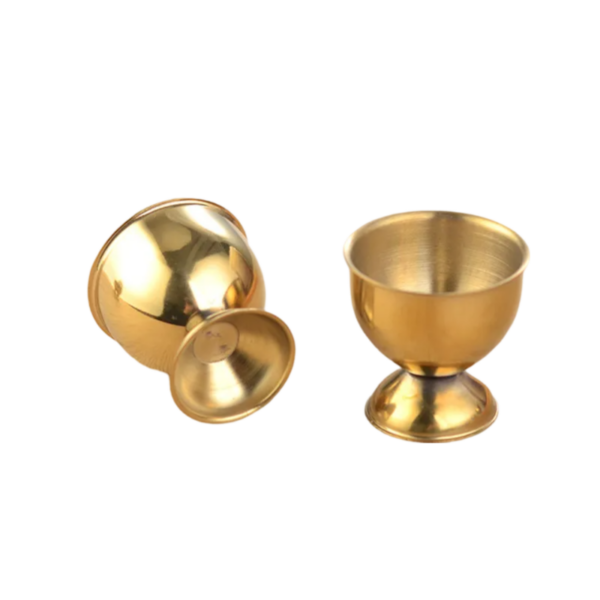 Coquetiers Métal Doré Lot de 4