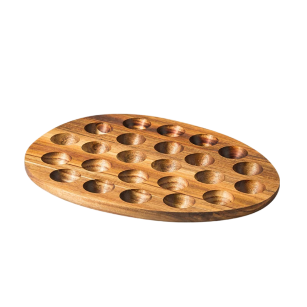 Porte Oeuf Bois 24 Trous