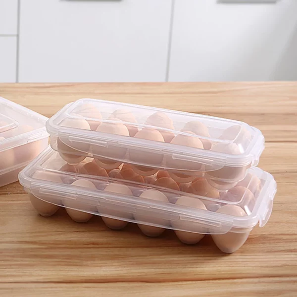 Range Oeuf Plastique avec Couvercle – Image 2