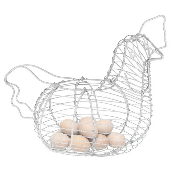 Panier à Oeuf Poule en Fer