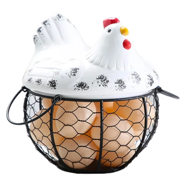Panier à Oeuf Couvercle Poule