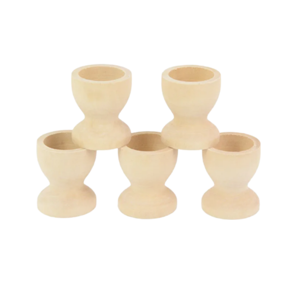 Coquetier Enfant Bois Lot de 5 – Image 3