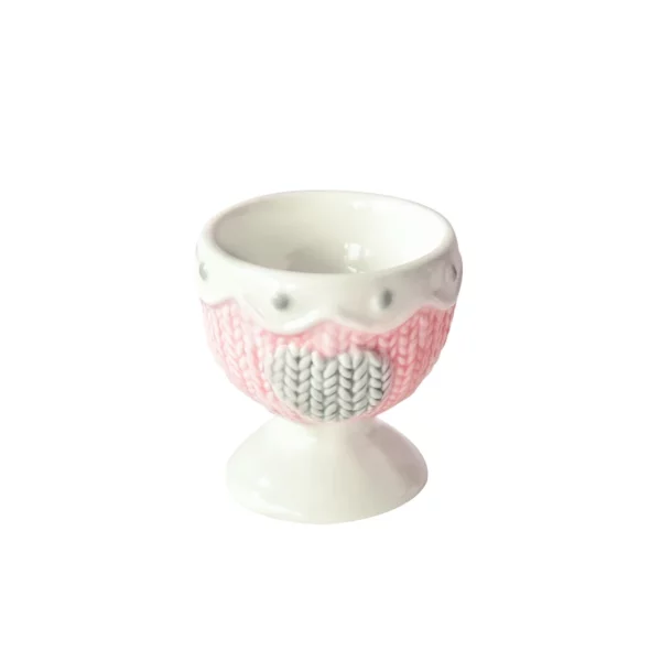 Coquetier Enfant Design Coeur Céramique – Image 2