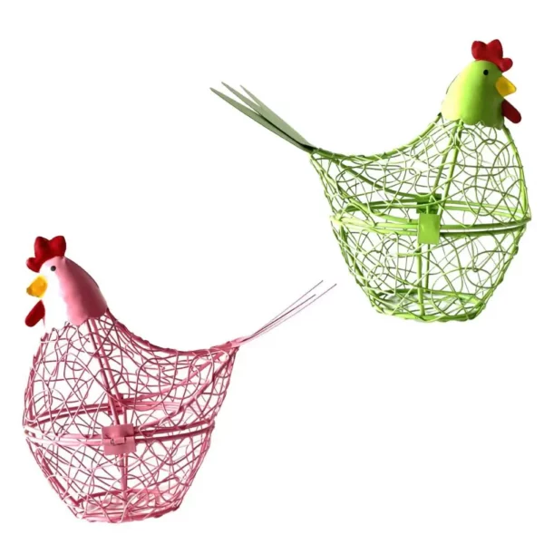 Porte Oeuf Poule en Fer