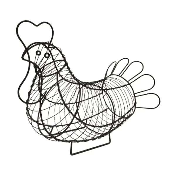 Panier à Oeuf Métal Noir