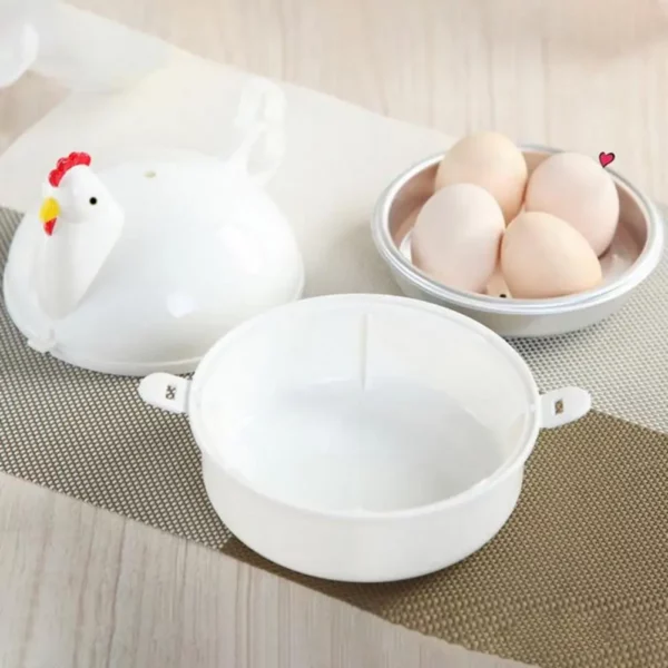 Cuiseur à Oeufs Vapeur Poule Blanc – Image 4