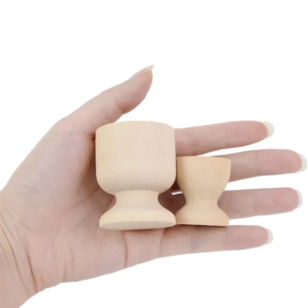Coquetier Enfant Bois Lot de 5 – Image 2